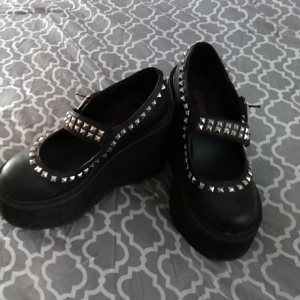 Dolls Kill Demonia Platform Maryjane Shoes